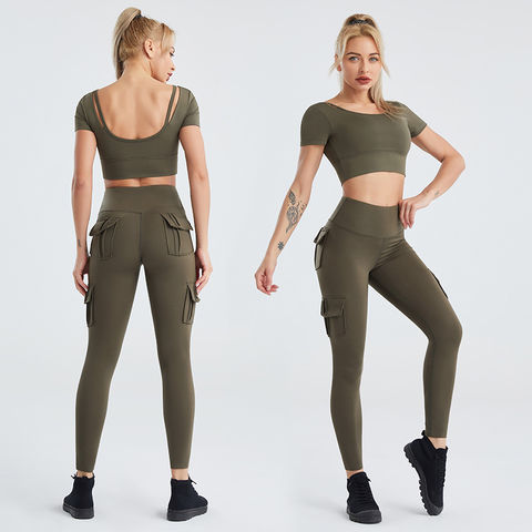 Achetez en gros Costume De Yoga Nude Beauté Dos Manches Courtes Pantalon De  Yoga Serré à Manches Courtes Deux Ensembles Chine et Ensemble De Yoga Pour  Femmes à 14 USD