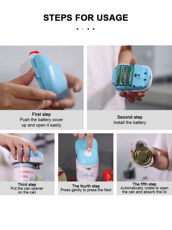 China Automatic Cutting Hands Free Magnetic Can Electric Can Opener ...