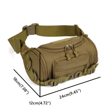 Outdoor Tactical Deployment Bag Fanny Pack Waist Bag Shoulder Sling Bag Hiking 