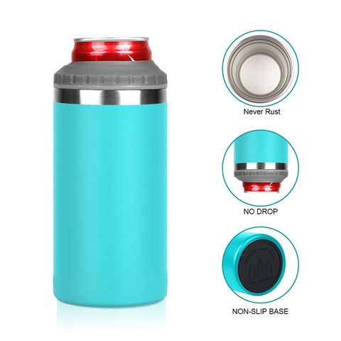 Buy Wholesale China 12oz Stainless Steel Insulated Skinny Can Cooler,double-walled  Vacuum Drink Holder Sleeve & Stainless Steel Beer Can Cooler at USD 2.69