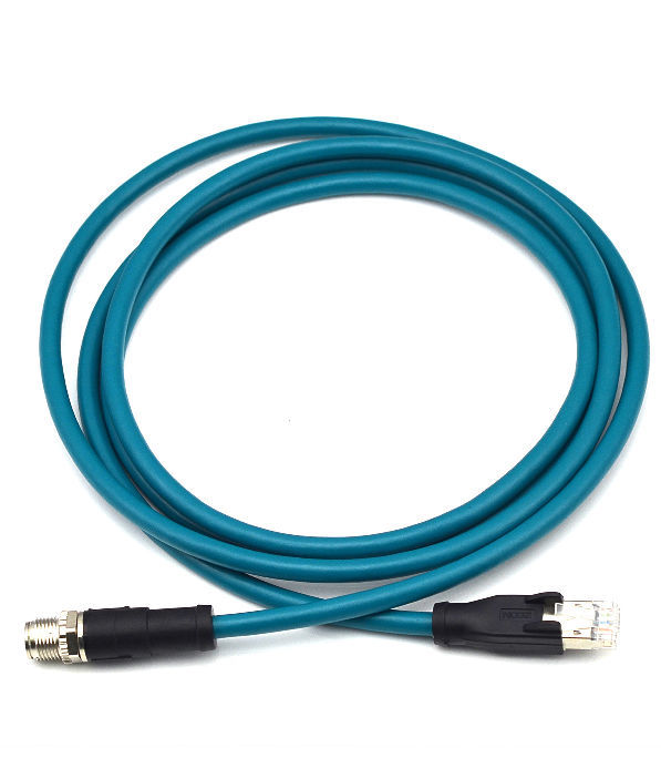 China RJ45 to M12 X Code 8p PUR Industrial Cable for Machine