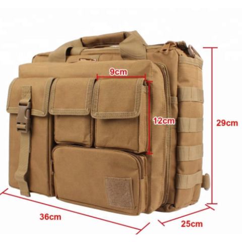 Tactical Briefcase, Tactical Computer Bag 14.1 inch/15.6 in Men's Military Laptop Messenger Multifunction Briefcase for Men,Computer Shoulder Handbags