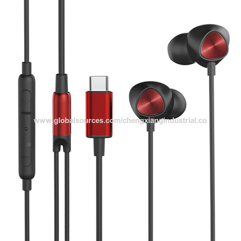 Auriculares USB-C con Control de Volumen, Impermeables, Tipo C