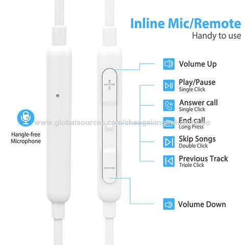 Auriculares USB-C con Control de Volumen, Impermeables, Tipo C