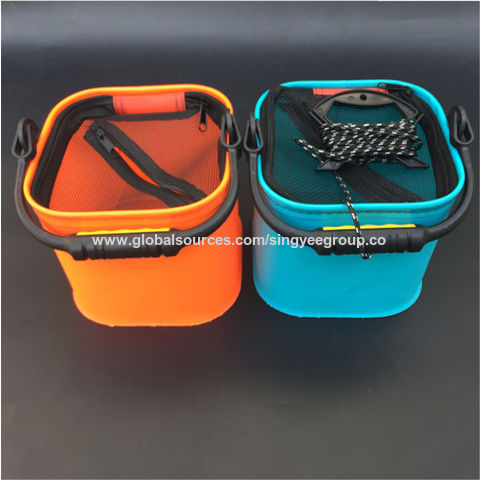 Transparent EVA fish bucket fishing box foldable fish bucket