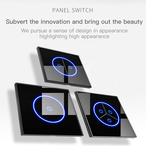 EU WiFi 8 Gang Touch Light Smart Wall Switch, Tuya Smart Life APP