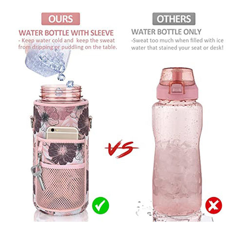 Juego de botellas de agua motivacionales, botella de agua deportiva con  etiqueta engomada portátil reutilizable, vaso de plástico, botella de agua