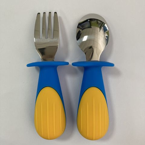 BPA Free Small Silicone Spoon and Fork for Baby - China Baby Product and  Baby Goods price