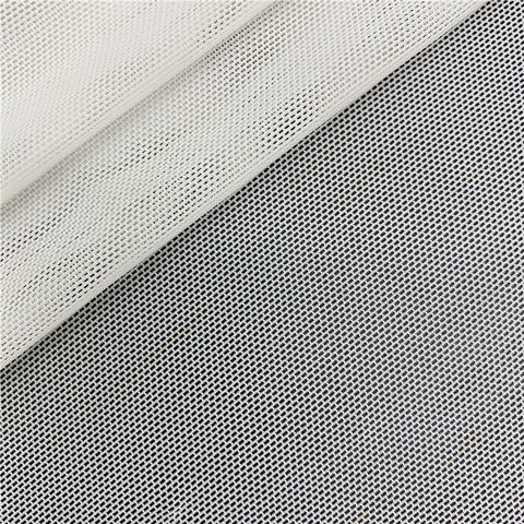 Black 4-Way Stretch Mesh Nylon Spandex Fabric by The Yard