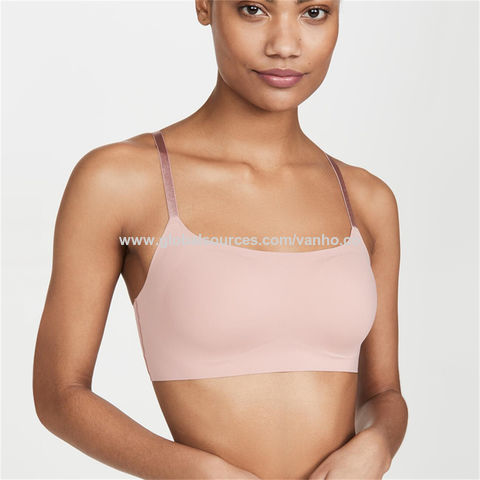 With Chest Pad For Women Korean Sports Bra Push UP Brassiere Cotton Crop  Top