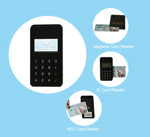 China PCI EMV Payment MSR & Contact & Contactless Card Reader BT MPOS ...