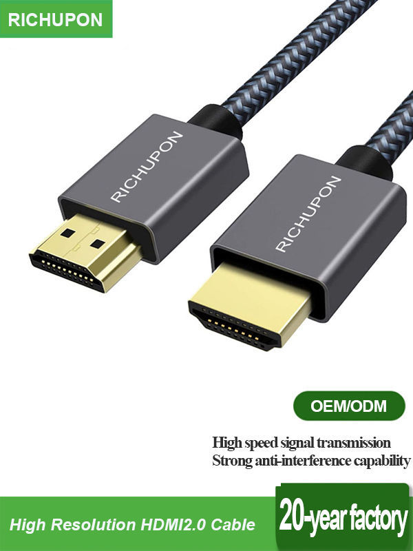 Purple Flat Cable 8K HDMI-compatible 2.1 Cables HDCP2.2 ARC 1m 2m