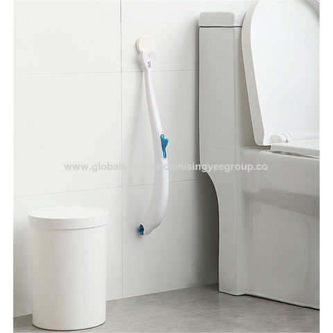 Brosse de toilette jetable avec liquide de nettoyage outil de nettoyage  mural pour salle de bain