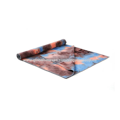 Tie-dye colorful yoga mat towel fitness yoga blanket yoga supplies yoga drape thick yoga blanket tow