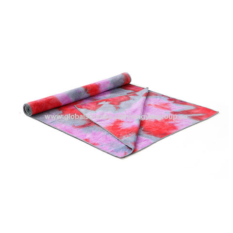 Tie-dye colorful yoga mat towel fitness yoga blanket yoga supplies yoga drape thick yoga blanket tow