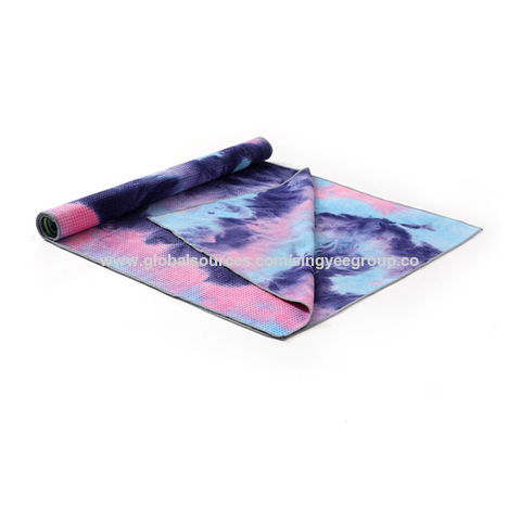 Tie-dye colorful yoga mat towel fitness yoga blanket yoga supplies yoga drape thick yoga blanket tow
