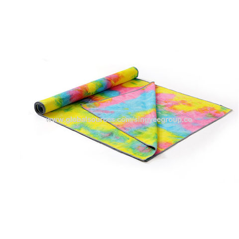 Tie-dye colorful yoga mat towel fitness yoga blanket yoga supplies yoga drape thick yoga blanket tow