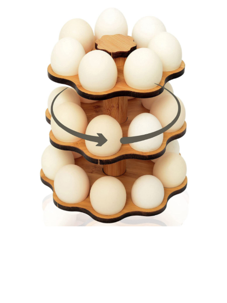 Buy Wholesale China Bamboo Fresh 16 Chicken Egg Rack Storage