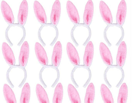 Purple Easter Bunny Rabbit Ears Headband Length of  ears 11" . 