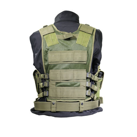 Tactical Vest W/ Gun Holster Holder Mag Pouch For SWAT Police Assault Combat