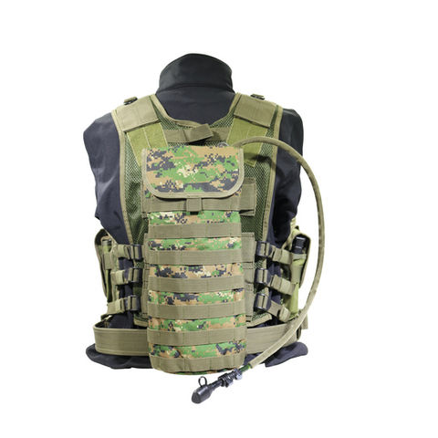 Military Tactical Vest with Gun Holster Molle Assault Combat Plate Carrier  USA