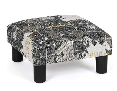 Buy Wholesale China Ottoman Foot Rest Stool Small Fabric Square