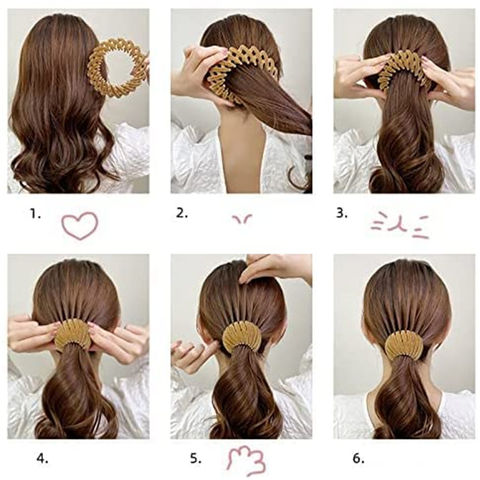 Buy China Wholesale New Velvet Bird's Nest Plate Hairpin Ponytail Holder  Hairpin Fashion Hair Clips Hair Accessory & Hairpin $0.6