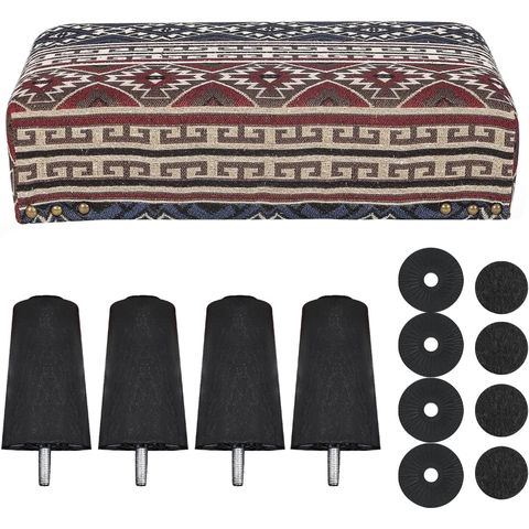 Adjustable Fold-Away Tapestry Footstool