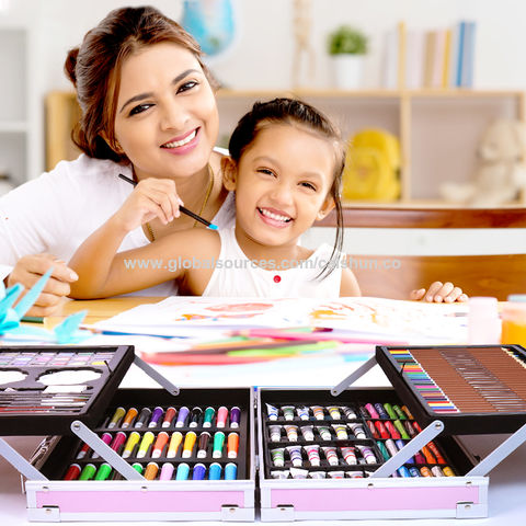 Compre Conjunto De Pintura Artística Para Niños, Lápiz De Color, Caja De  Aluminio, Kit De Dibujo, Lápiz De Colores, Pluma De Acuarela, Regalo De  Papelería y Conjunto De Pintura Artística Kit De