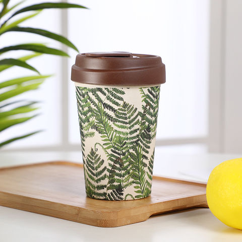 Buy Wholesale China Bamboo Fiber Coffee Cup Fashionable Printed Portable  Exquisite Water Cup Promotional Travel Mugs & Bamboo Fiber Coffee Cupp at  USD 3.22