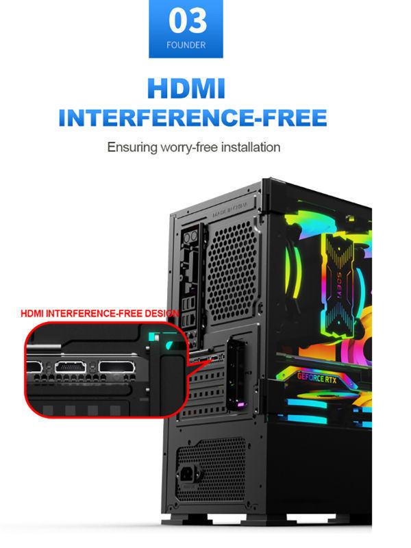 Computer Case and Tower Desktop Mid-Tower Gaming PC Case Supplier