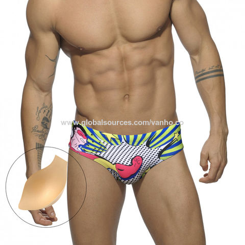 Men Swimsuit Bikini Bottom Quick Dry Low Rise Bathing Suits Swimming  Panties with Pouch Bulge Briefs Summer Beach Beachwear 