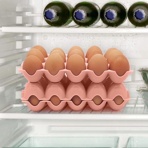 Egg Holder for Refrigerator, 15 Egg Tray, Deviled Egg Containers