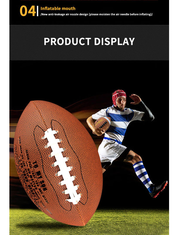 Rugby Ball American Football OEM Customizes Cheap Price Custom Printed  Rugby Embossed Size F9 Ball - China Football and Soccer Ball price