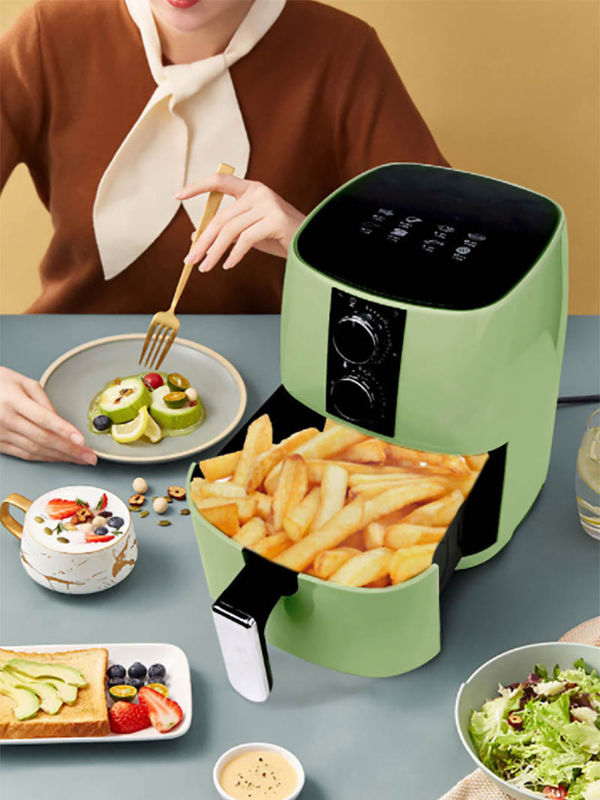 220V/110V 8L Smart Air Fryer Household Electric Fryer Oven Multi Automatic  Cooker LCD Touch Control Oil Free