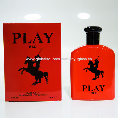 Perfume botella roja online hombre