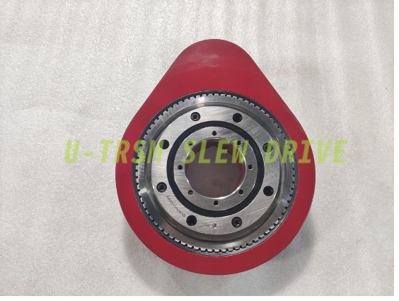 RU85 precision crossed roller external gear slewing drive slew drive spur gear type aluminum housing supplier