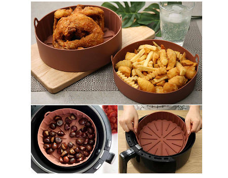 Buy Wholesale China Reusable Food Safe Air Fryers Oven Accessories Tray Air  Fryer Silicone Pot & Air Fryer Silicon Pot at USD 2.3