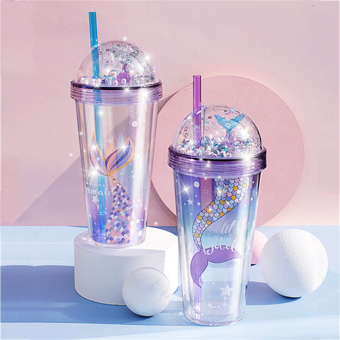 Personalised Soda Cup Tumbler With Straw BPA Free Plastic