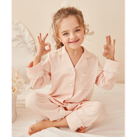 Comprar Conjuntos de Pijamas para niños de otoño e invierno, ropa para  niñas, Pijamas para niños, Pijamas para niñas, ropa de dormir para bebés,  camiseta de manga larga y pantalones para niños