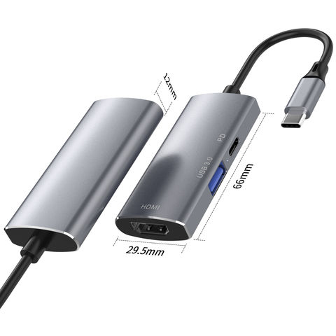 3-en-1 USB centro USB 3,0 100w PD de carga