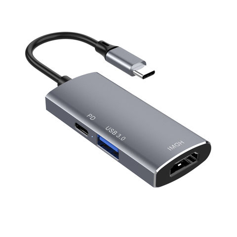 3-en-1 USB centro USB 3,0 100w PD de carga