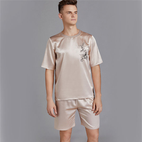 Pyjamas Short Sleeve Ice Silk Silk Boys 