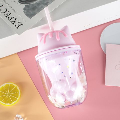 Fresh Candy-Colored Kids Sip Cup Children Water Cup with Built In Straw Mug  Drink Home Colors Simple Plastic One-Piece Straw Cup - AliExpress