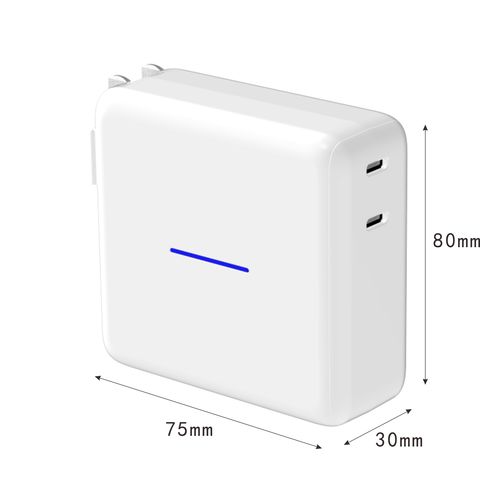 China 2 in 1 GaN tech 60W USB C PD Wall Charger with built-in battery ...