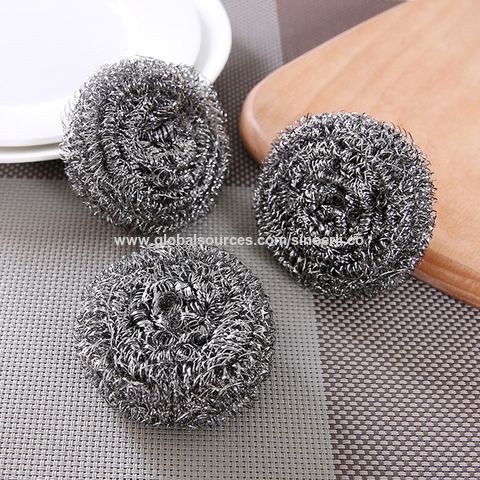 Silver Dish Washing Scrubber / Stainless Steel Ss 410 Scourer - China  Spiral Scourer for Pot Cleaning and Scourer for Kitchen Cleaning price