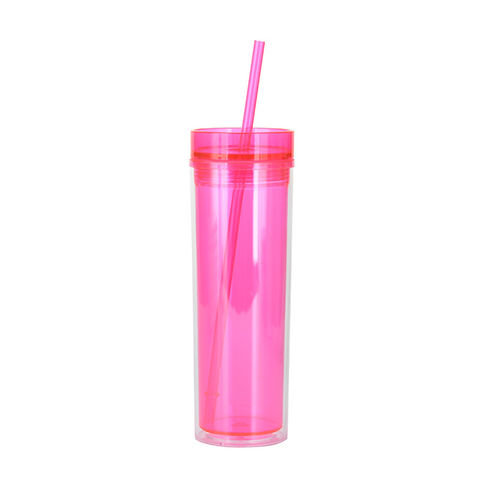 Skinny Cup With Straw