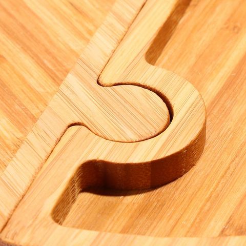 Wooden Food Puzzle and Serving Tray