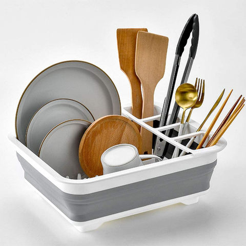 1pc Kitchen Sink Drain Rack, Stainless Steel Retractable Dish Rack, Utensil  Holder For Bowl Plate Storage