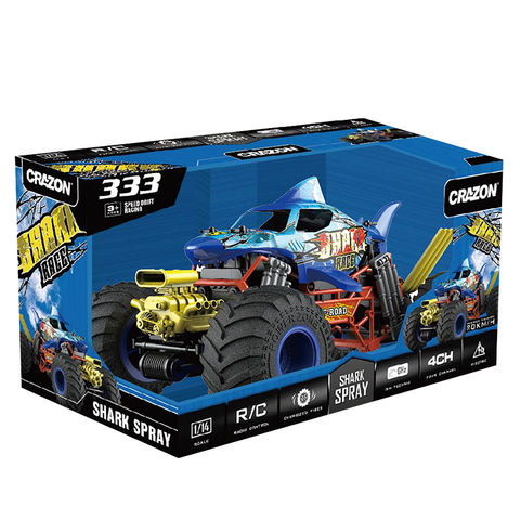 China HUADA 1:10 2.4G Remote Control Monster Stunt Car Mist Spray High ...